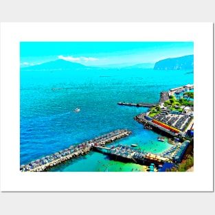 Marina Piccola Bay, Sorrento, Italy Posters and Art